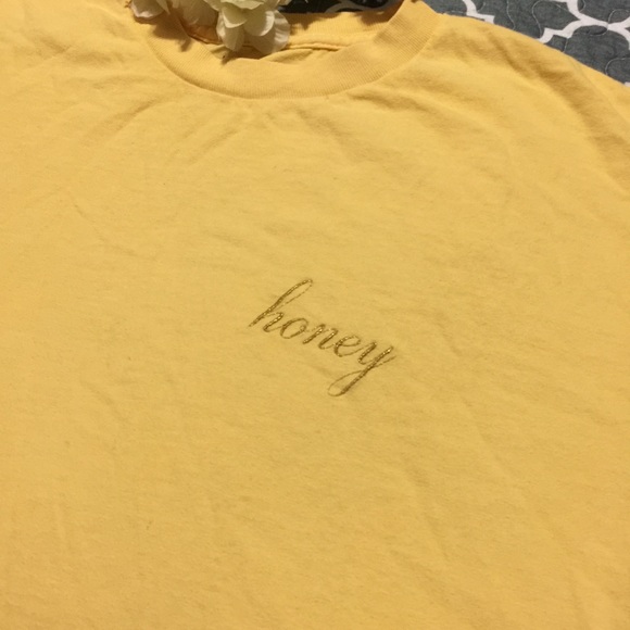 🌸LAST ONE! NWOT Brandy Melville Aleena HONEY TEE - Picture 5 of 6